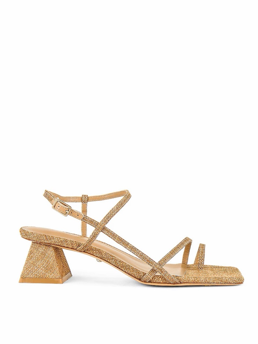 Raye Brown Strappy Square-Toe Sandals 8.5 - Picture 5 of 5